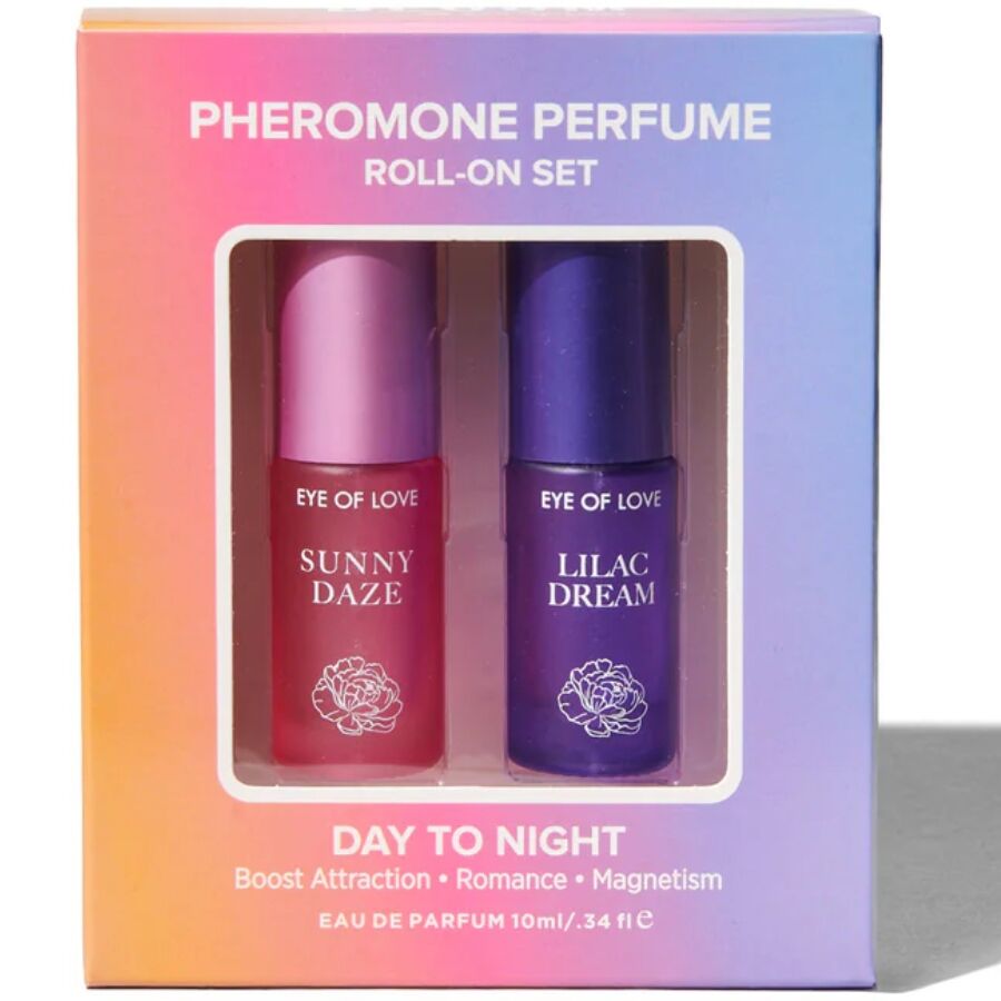 EYE OF LOVE - BLOOM DAY TO NIGHT SET DI PROFUMI ROLL-ON AI FEROMONI 2 X 5 ML - EYE OF LOVE | Lingerie Harness Boutique