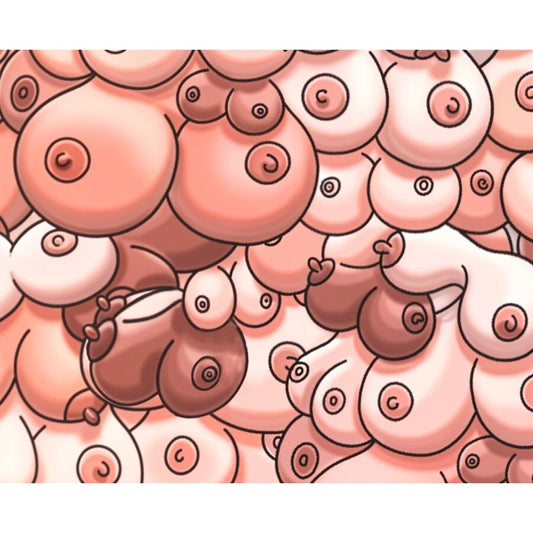 DIABLO PICANTE - TAPPETINO PER MOUSE COLORATO CON DESIGN DI TETTE - DIABLO PICANTE | Lingerie Harness Boutique