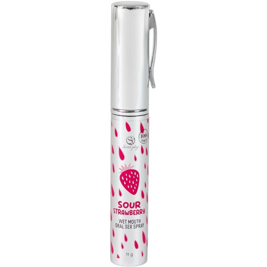 SECRETPLAY - SPRAY PER IL SESSO ORALE ALLA FRAGOLA ACIDA - SECRETPLAY COSMETIC | Lingerie Harness Boutique