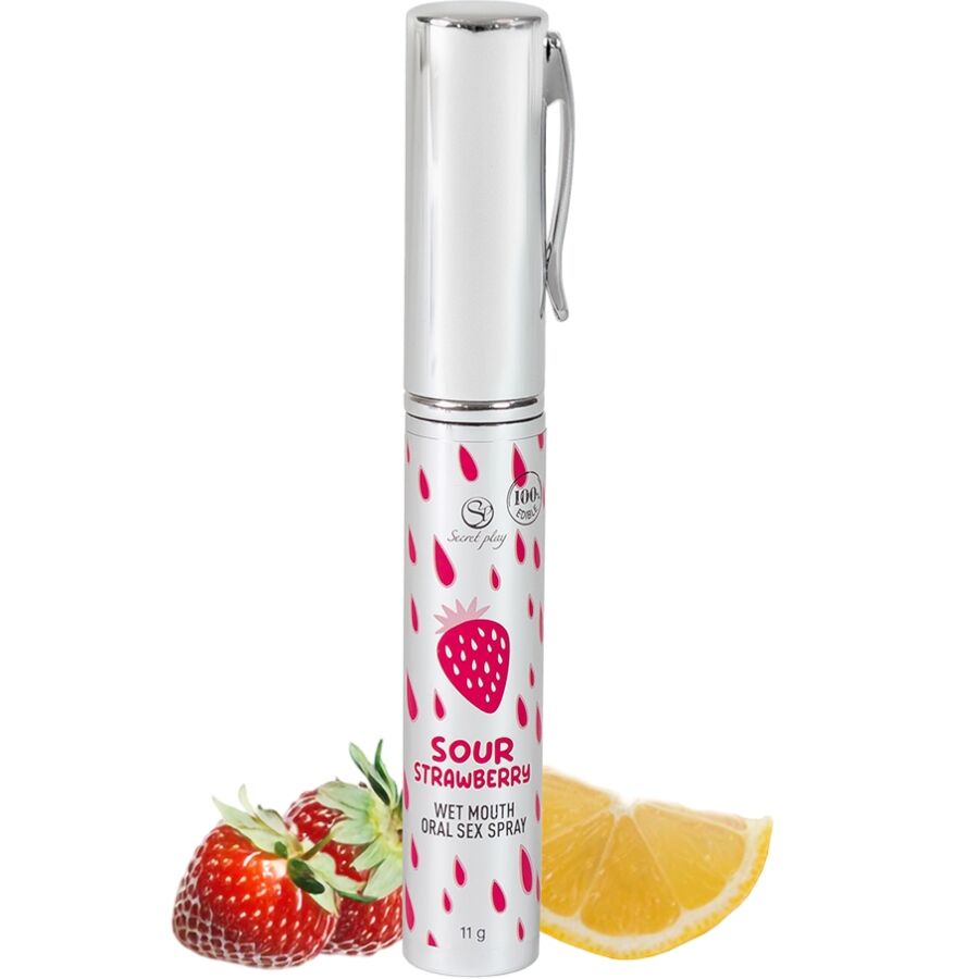 SECRETPLAY - SPRAY PER IL SESSO ORALE ALLA FRAGOLA ACIDA - SECRETPLAY COSMETIC | Lingerie Harness Boutique