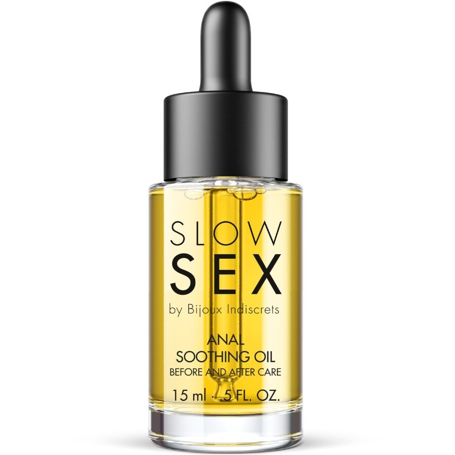 BIJOUX INDISCRETS - OLIO ANALE LENITIVO SLOW SEX 15 ML - BIJOUX SLOW SEX | Lingerie Harness Boutique