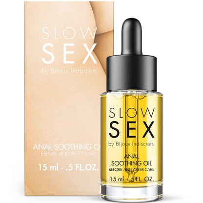 BIJOUX INDISCRETS - OLIO ANALE LENITIVO SLOW SEX 15 ML - BIJOUX SLOW SEX | Lingerie Harness Boutique