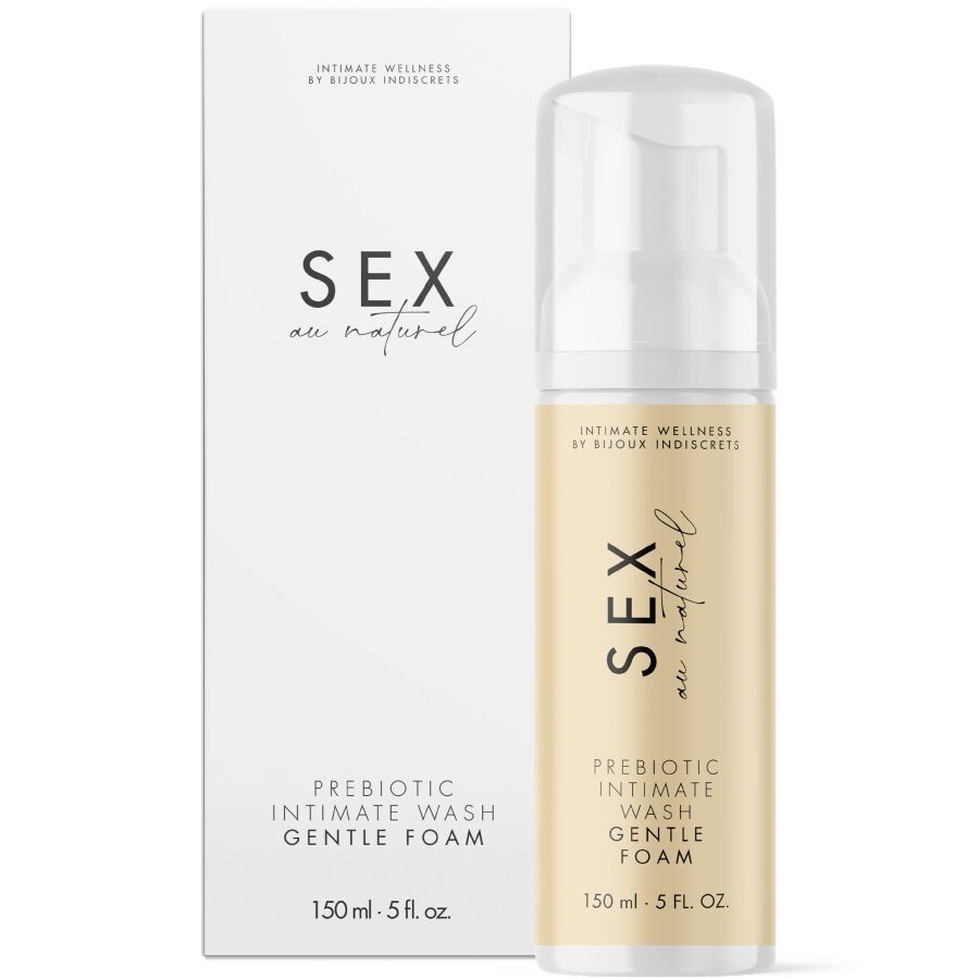 BIJOUX INDISCRETS - SEX AU NATUREL GEL INTIMO PREBIOTICO CON SCHIUMA 150 ML - BIJOUX AU NATUREL | Lingerie Harness Boutique