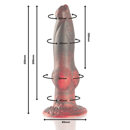 EPIC - PROMETHEUS DILDO TITAN IN FIAMME TELECOMANDO RICARICABILE - EPIC | Lingerie Harness Boutique
