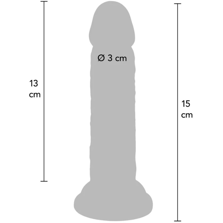 GET REAL - PENE REALISTICO DELUXE 15 CM - GET REAL | Lingerie Harness Boutique