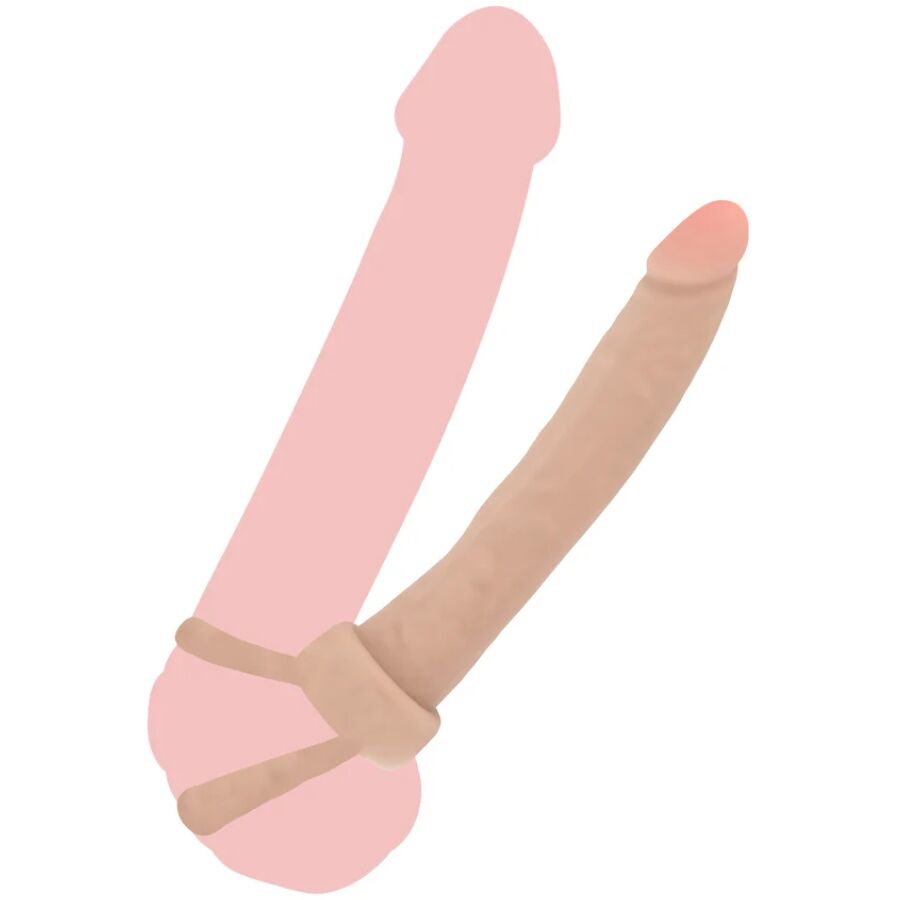 GET REAL - PENETRATORE ANALE IN SILICONE DOUBLE TROUBLE 16 CM - GET REAL | Lingerie Harness Boutique