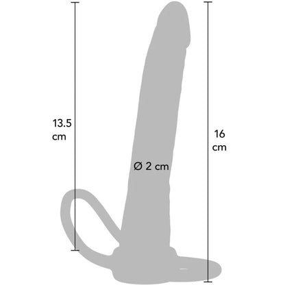 GET REAL - PENETRATORE ANALE IN SILICONE DOUBLE TROUBLE 16 CM - GET REAL | Lingerie Harness Boutique