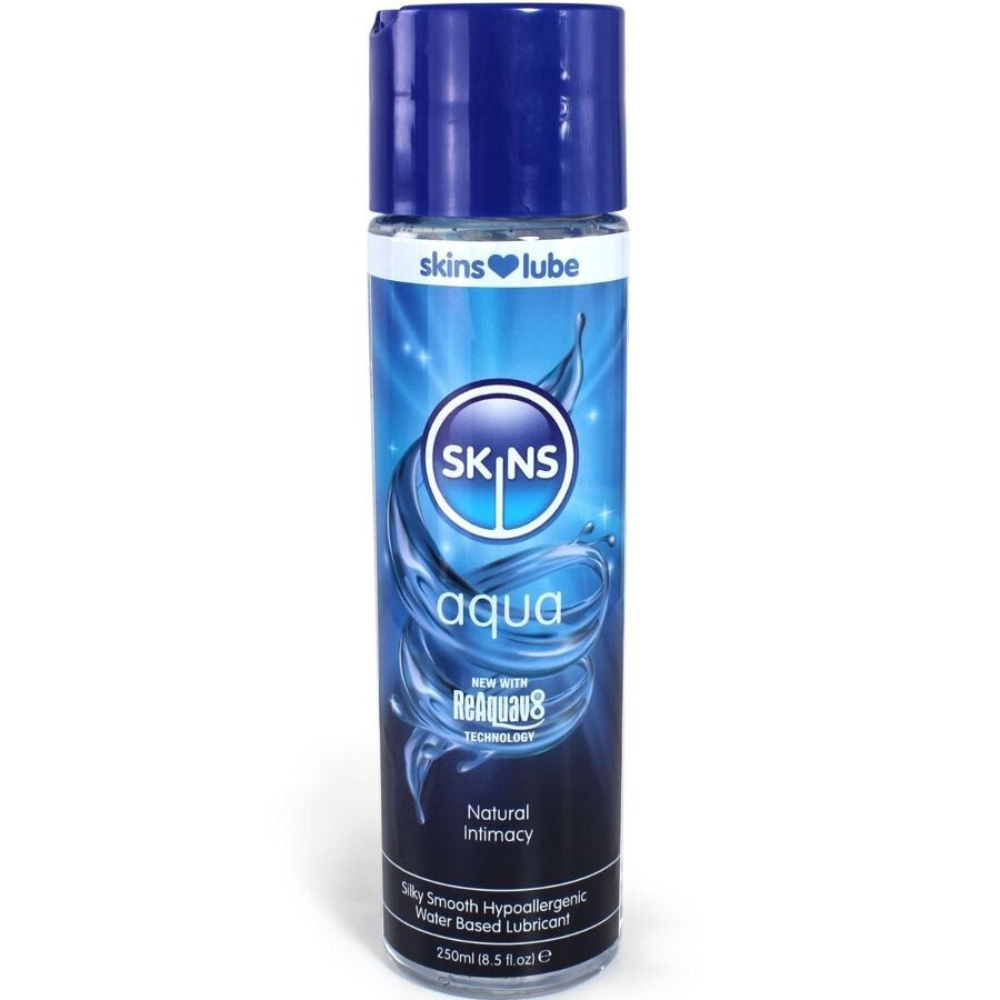 SKINS - AQUA LUBRIFICANTE A BASE D'ACQUA 250 ML - SKINS | Lingerie Harness Boutique