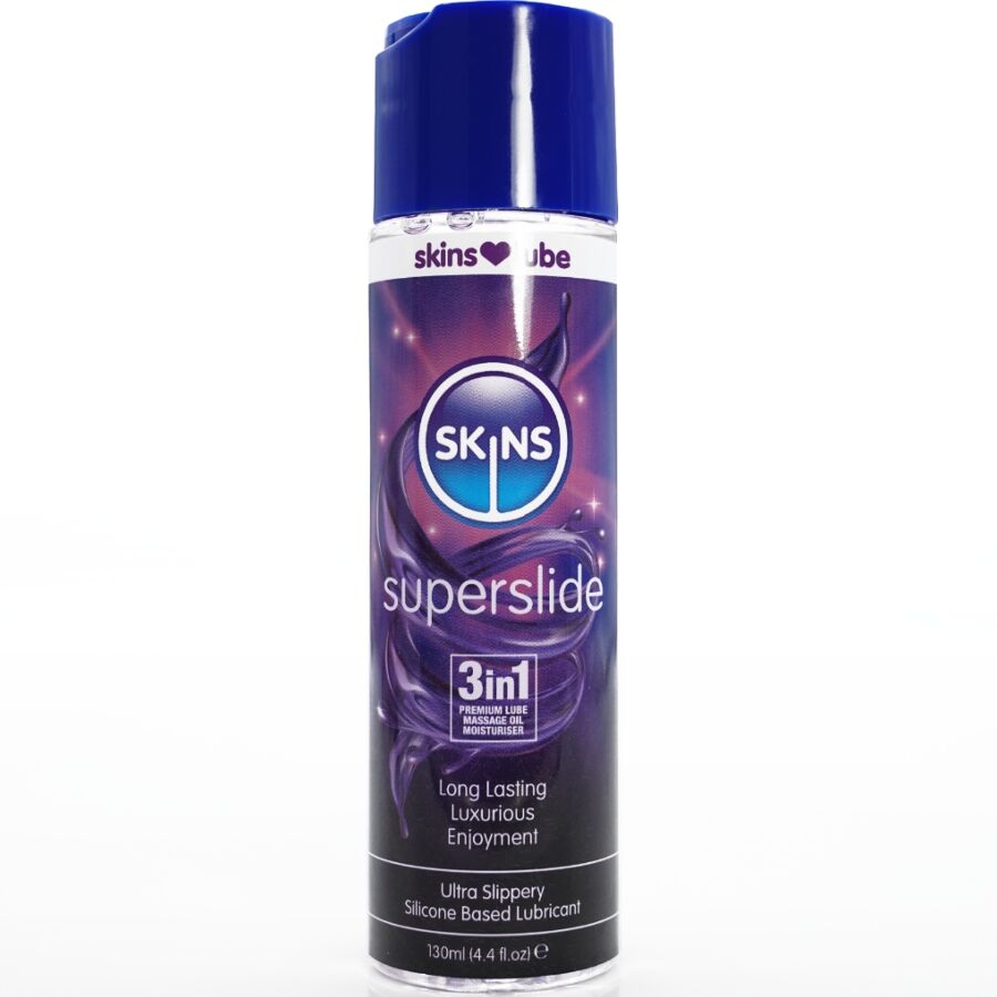 SKINS - SUPERSLIDE LUBRIFICANTE A BASE DI SILICONE 130 ML - SKINS | Lingerie Harness Boutique