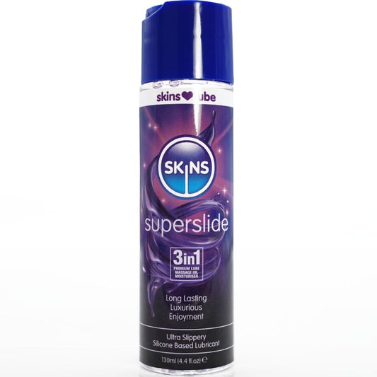 SKINS - SUPERSLIDE LUBRIFICANTE A BASE DI SILICONE 130 ML - SKINS | Lingerie Harness Boutique