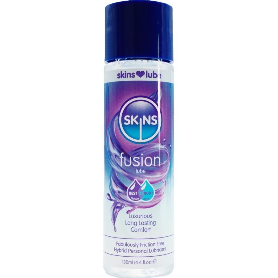 SKINS - FUSION LUBRIFICANTE IBRIDO A BASE DI ACQUA E SILICONE 130 ML - SKINS | Lingerie Harness Boutique