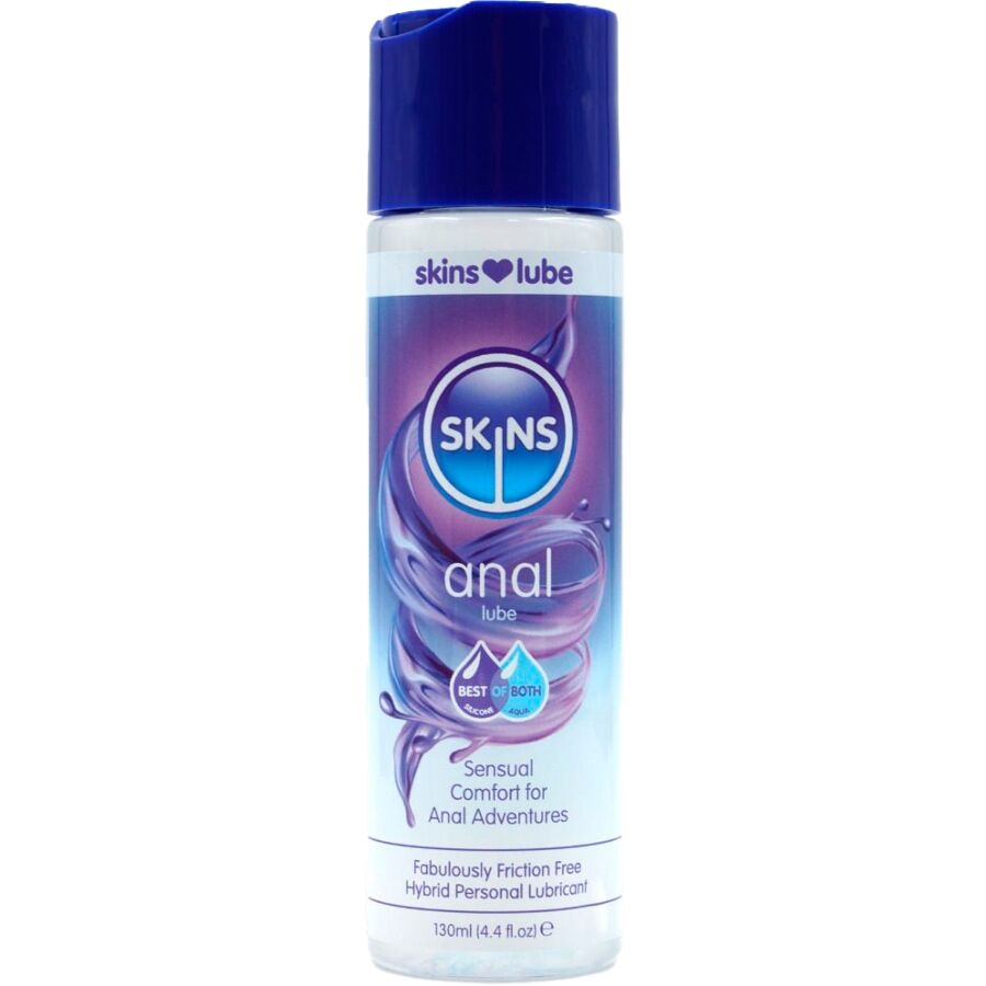 SKINS - LUBRIFICANTE ANALE IBRIDO A BASE DI ACQUA E SILICONE 130 ML - SKINS | Lingerie Harness Boutique