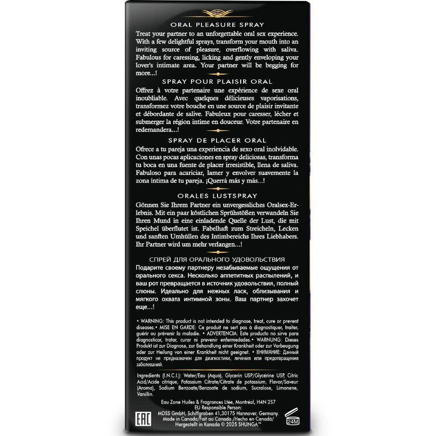 SHUNGA - WAVES PLEASURE SPRAY ORALE SEDUCENTE FRUTTI ESOTICI 20 ML - SHUNGA APHRODISIACS | Lingerie Harness Boutique