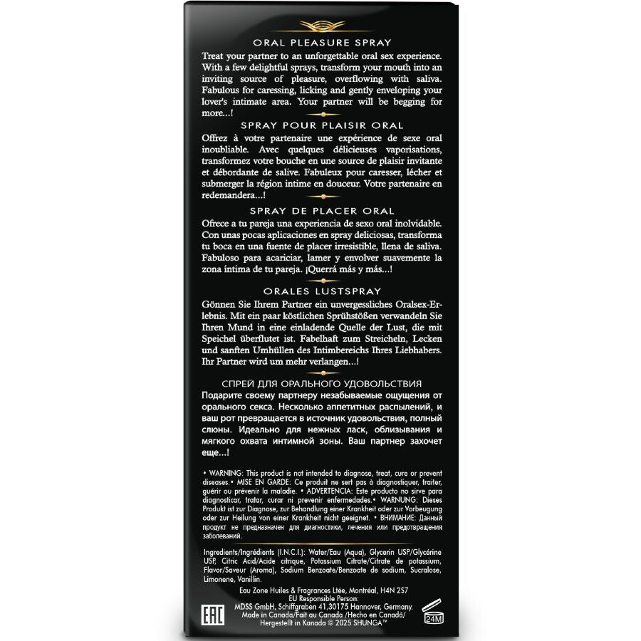 SHUNGA - WAVES SPRAY ORALE PER IL PIACERE SEDUCENTE ALL'ANGURIA 20 ML - SHUNGA APHRODISIACS | Lingerie Harness Boutique