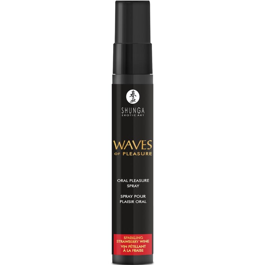 SHUNGA - WAVES PLEASURE SPRAY ORALE SEDUCENTE FRAGOLA 20 ML - SHUNGA APHRODISIACS | Lingerie Harness Boutique