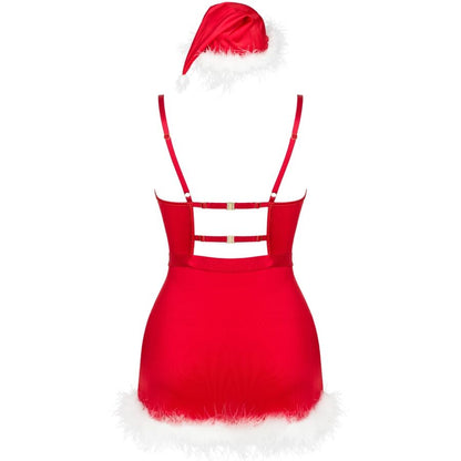 LIVCO CORSETTI FASHION - AGETHE LC 90607 CHEMISE + PERIZOMA + CAPPELLO DI NATALE L/XL - LIVCO CORSETTI SETS | Lingerie Harness Boutique