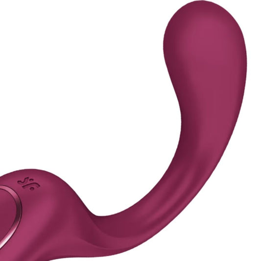 SATISFYER - G PER DEA 2 VIBRATORE CONIGLIO BOTTIGLIA BORDEAUX - SATISFYER VIBRATOR | Lingerie Harness Boutique
