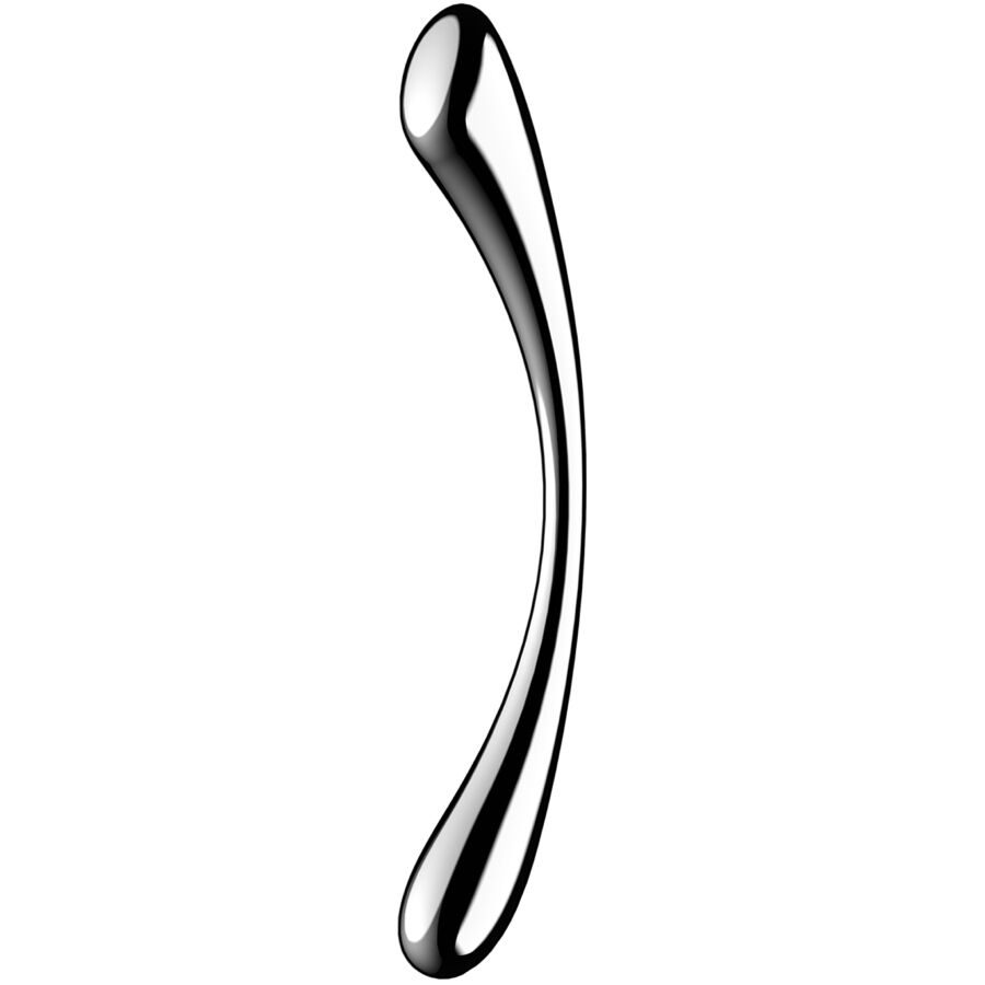 SATISFYER - DILDO A DOPPIA ESTREMITÀ IN ACCIAIO INOX COSMIC CREST 1 - SATISFYER DILDO | Lingerie Harness Boutique