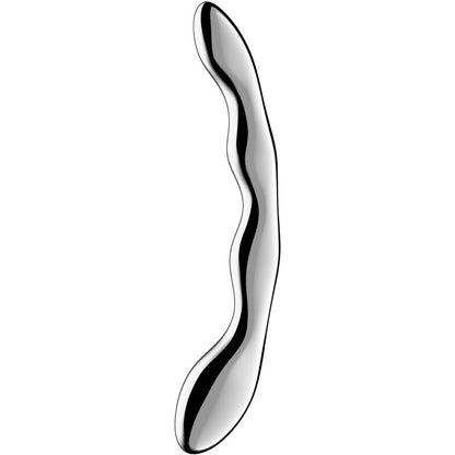 SATISFYER - DILDO A DOPPIA ESTREMITÀ IN ACCIAIO INOX COSMIC CREST 2 - SATISFYER DILDO | Lingerie Harness Boutique
