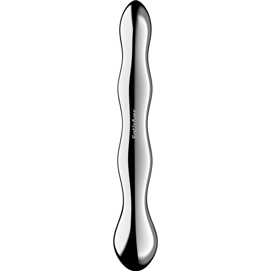 SATISFYER - DILDO A DOPPIA ESTREMITÀ IN ACCIAIO INOX COSMIC CREST 2 - SATISFYER DILDO | Lingerie Harness Boutique