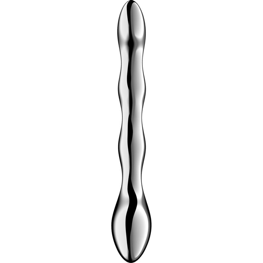 SATISFYER - DILDO A DOPPIA ESTREMITÀ IN ACCIAIO INOX COSMIC CREST 2 - SATISFYER DILDO | Lingerie Harness Boutique