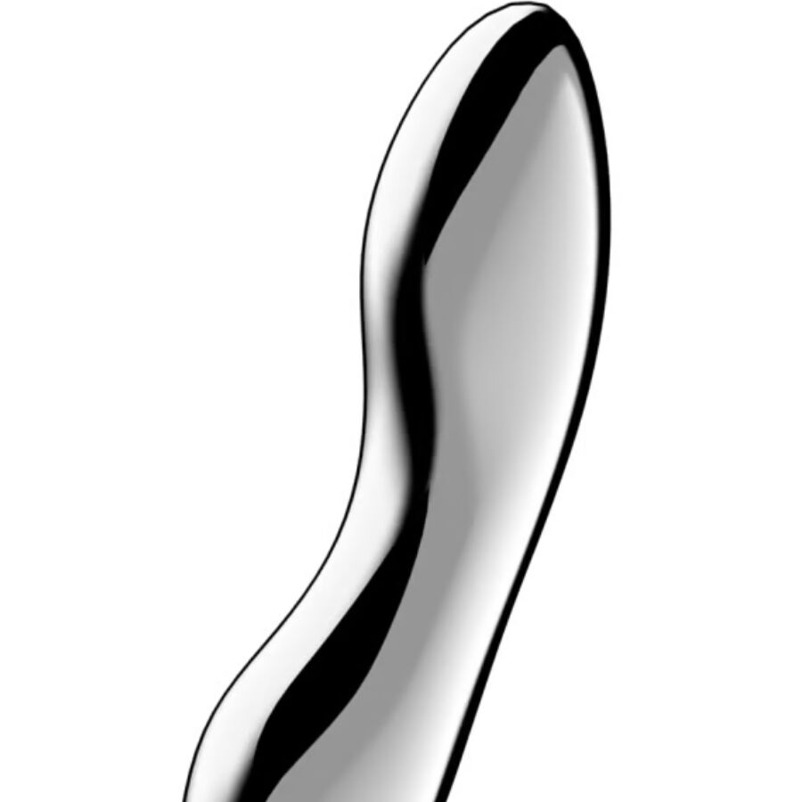 SATISFYER - DILDO A DOPPIA ESTREMITÀ IN ACCIAIO INOX COSMIC CREST 2 - SATISFYER DILDO | Lingerie Harness Boutique