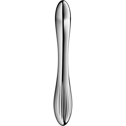 SATISFYER - DILDO A DOPPIA ESTREMITÀ IN ACCIAIO INOX PURE GRAVITY 1 - SATISFYER DILDO | Lingerie Harness Boutique