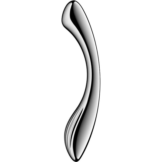 SATISFYER - DILDO A DOPPIA ESTREMITÀ IN ACCIAIO INOX PURE GRAVITY 1 - SATISFYER DILDO | Lingerie Harness Boutique