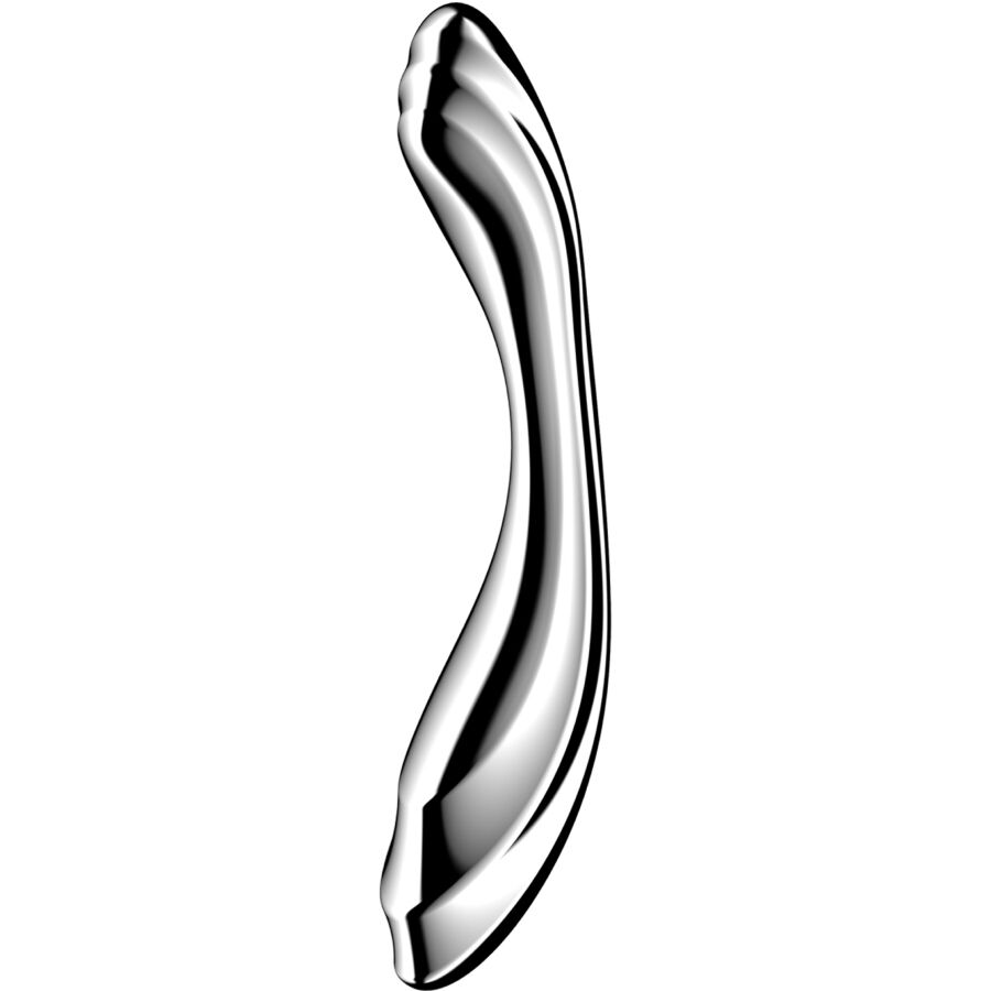 SATISFYER - DILDO A DOPPIA ESTREMITÀ IN ACCIAIO INOX PURE GRAVITY 2 - SATISFYER DILDO | Lingerie Harness Boutique