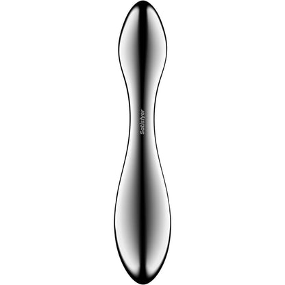 SATISFYER - DILDO A DOPPIA ESTREMITÀ IN ACCIAIO INOX PURE GRAVITY 3 - SATISFYER DILDO | Lingerie Harness Boutique