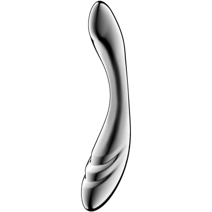 SATISFYER - DILDO A DOPPIA ESTREMITÀ IN ACCIAIO INOX PURE GRAVITY 3 - SATISFYER DILDO | Lingerie Harness Boutique