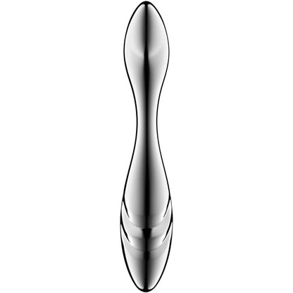 SATISFYER - DILDO A DOPPIA ESTREMITÀ IN ACCIAIO INOX PURE GRAVITY 3 - SATISFYER DILDO | Lingerie Harness Boutique