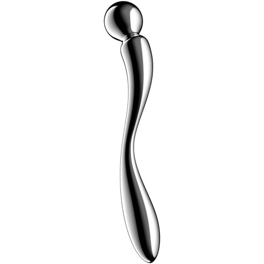 SATISFYER - DILDO A DOPPIA ESTREMITÀ IN ACCIAIO INOX STAR FORCE 2 - SATISFYER DILDO | Lingerie Harness Boutique