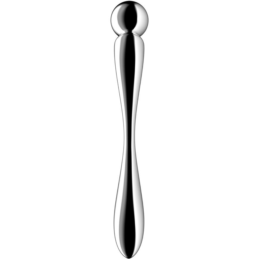 SATISFYER - DILDO A DOPPIA ESTREMITÀ IN ACCIAIO INOX STAR FORCE 2 - SATISFYER DILDO | Lingerie Harness Boutique