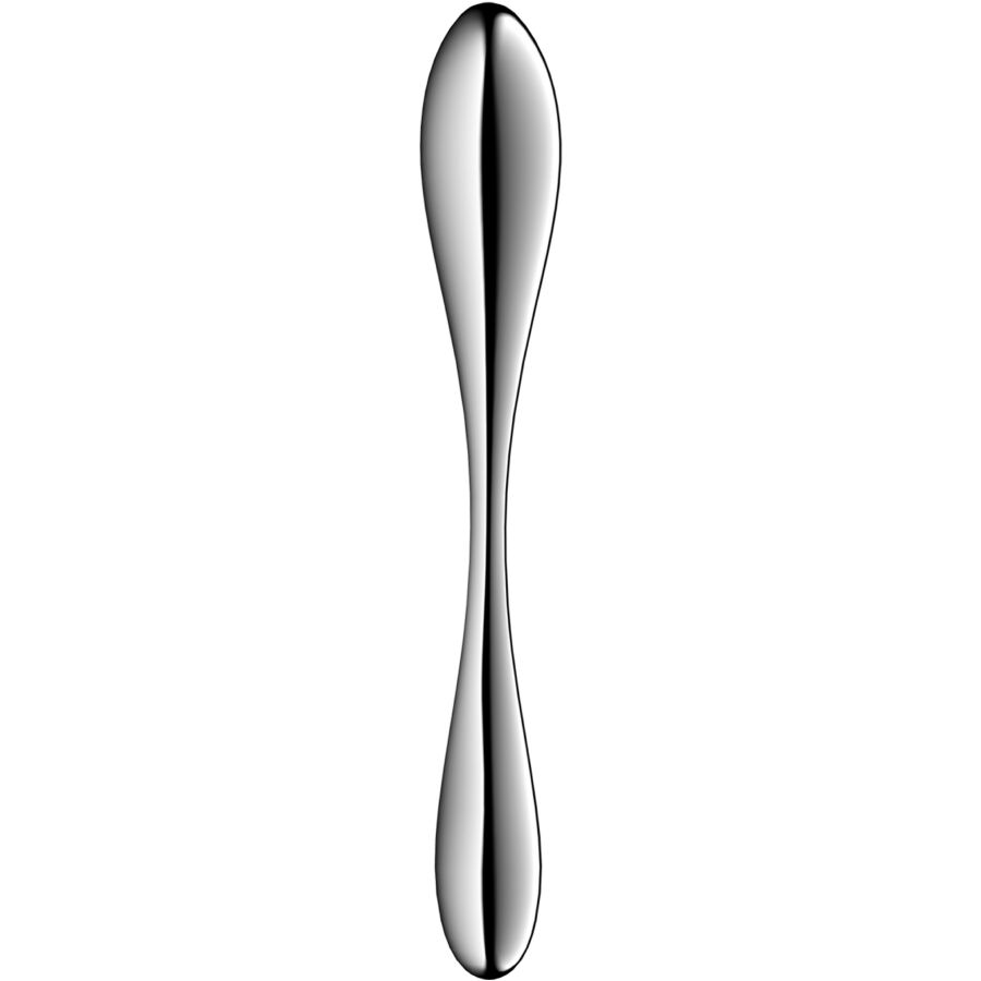 SATISFYER - DILDO A DOPPIA ESTREMITÀ IN ACCIAIO INOX STAR FORCE 3 - SATISFYER DILDO | Lingerie Harness Boutique