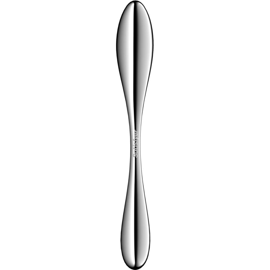 SATISFYER - DILDO A DOPPIA ESTREMITÀ IN ACCIAIO INOX STAR FORCE 3 - SATISFYER DILDO | Lingerie Harness Boutique