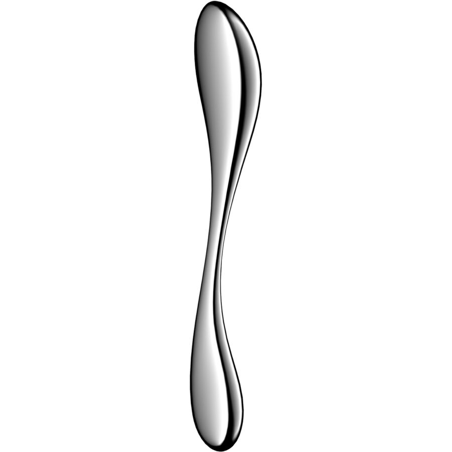 SATISFYER - DILDO A DOPPIA ESTREMITÀ IN ACCIAIO INOX STAR FORCE 3 - SATISFYER DILDO | Lingerie Harness Boutique