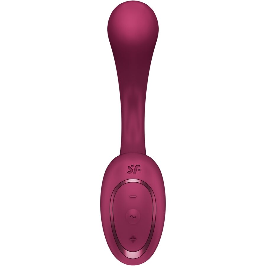 SATISFYER - G PER DEA 2 VIBRATORE CONIGLIO BOTTIGLIA BORDEAUX - SATISFYER VIBRATOR | Lingerie Harness Boutique