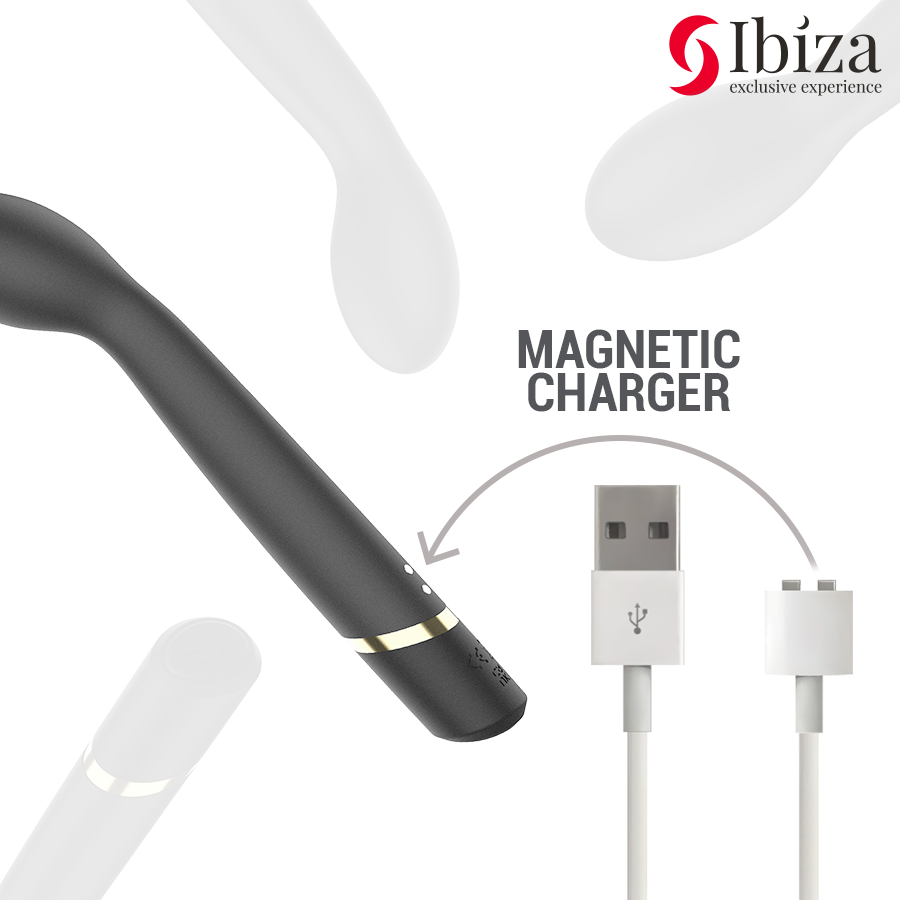 IBIZA - VIBRATORE PUNTO G 10 VIBRAZIONI RICARICABILE - IBIZA TECHNOLOGY | Lingerie Harness Boutique