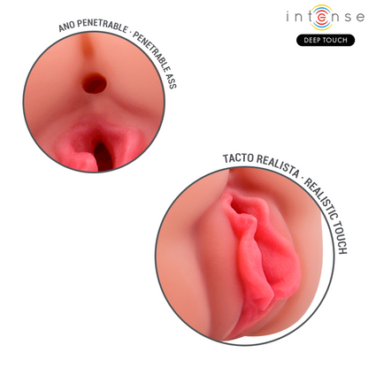 INTENSE DEEP TOUCH - MASTURBATORE RILEY A DOPPIA BOCCA E VAGINA - INTENSE DEEP TOUCH | Lingerie Harness Boutique