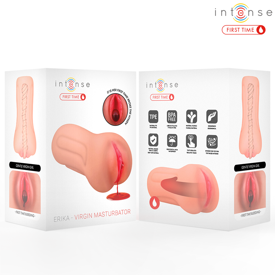 INTENSE FIRST TIME  - ERIKA VERGINE MASTURBATORE CON SANGUINAMENTO - INTENSE FIRST TIME | Lingerie Harness Boutique