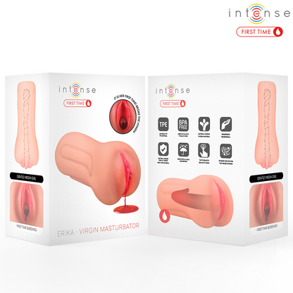 INTENSE FIRST TIME  - ERIKA VERGINE MASTURBATORE CON SANGUINAMENTO - INTENSE FIRST TIME | Lingerie Harness Boutique