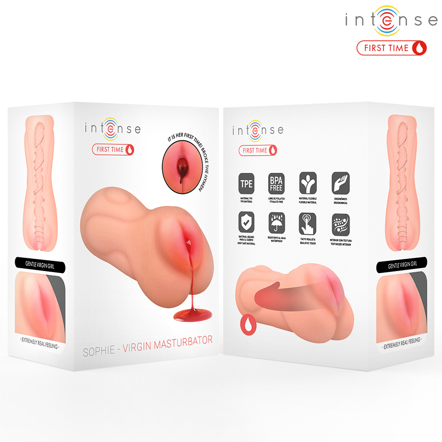 INTENSE FIRST TIME - SOPHIE VERGINE MASTURBATORE CON SANGUINAMENTO - INTENSE FIRST TIME | Lingerie Harness Boutique