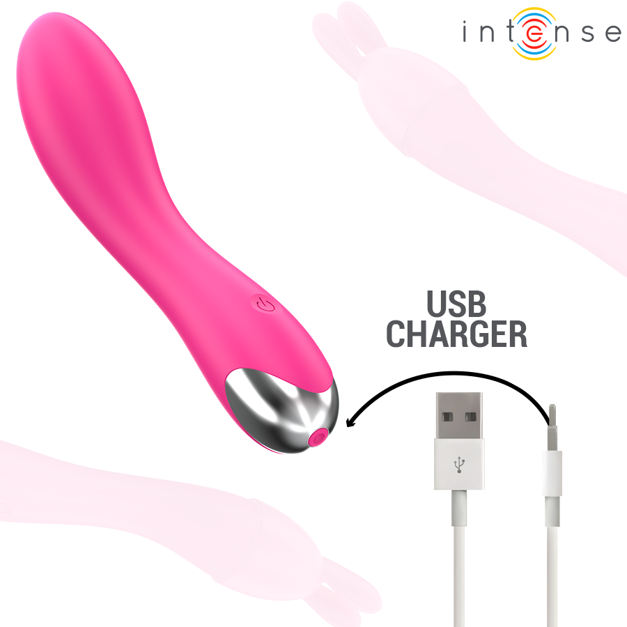 INTENSE - VIBRATORE CHER CON 20 MODALITÀ E TESTINE INTERCAMBIABILI - INTENSE FUN | Lingerie Harness Boutique