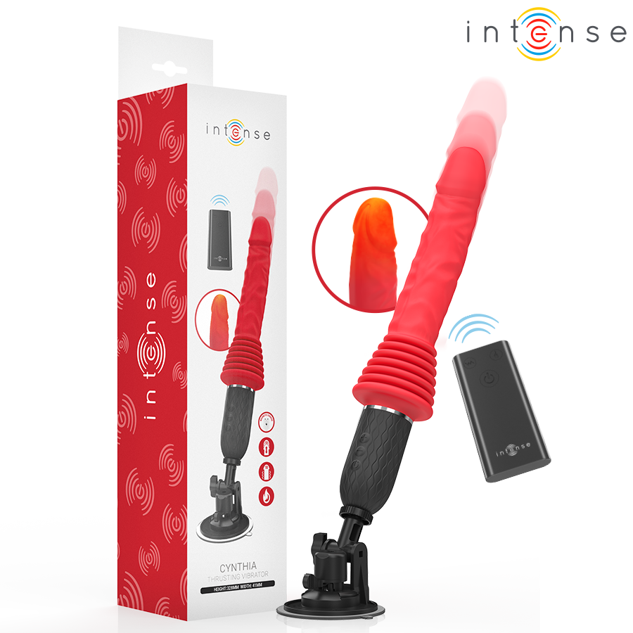 INTENSE - CYNTHIA VIBRATORE A SPINTA CON TELECOMANDO E CALORE - INTENSE FUN | Lingerie Harness Boutique