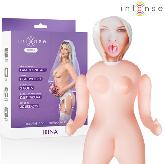 INTENSE DOLLS - IRINA BAMBOLA GONFIABILE CON TRE ORIFIZI - INTENSE DOLLS | Lingerie Harness Boutique