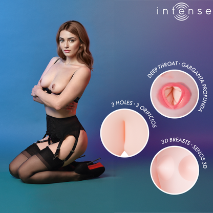 INTENSE DOLLS - MONIQUE BAMBOLA GONFIABILE CON TRE ORIFIZI - INTENSE DOLLS | Lingerie Harness Boutique