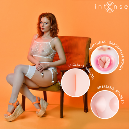 INTENSE DOLLS - SCARLETT BAMBOLA GONFIABILE CON TRE ORIFIZI - INTENSE DOLLS | Lingerie Harness Boutique