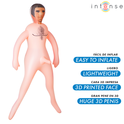 INTENSE DOLLS - BAMBOLA GONFIABILE ANTHONY CON PENE 3D - INTENSE DOLLS | Lingerie Harness Boutique