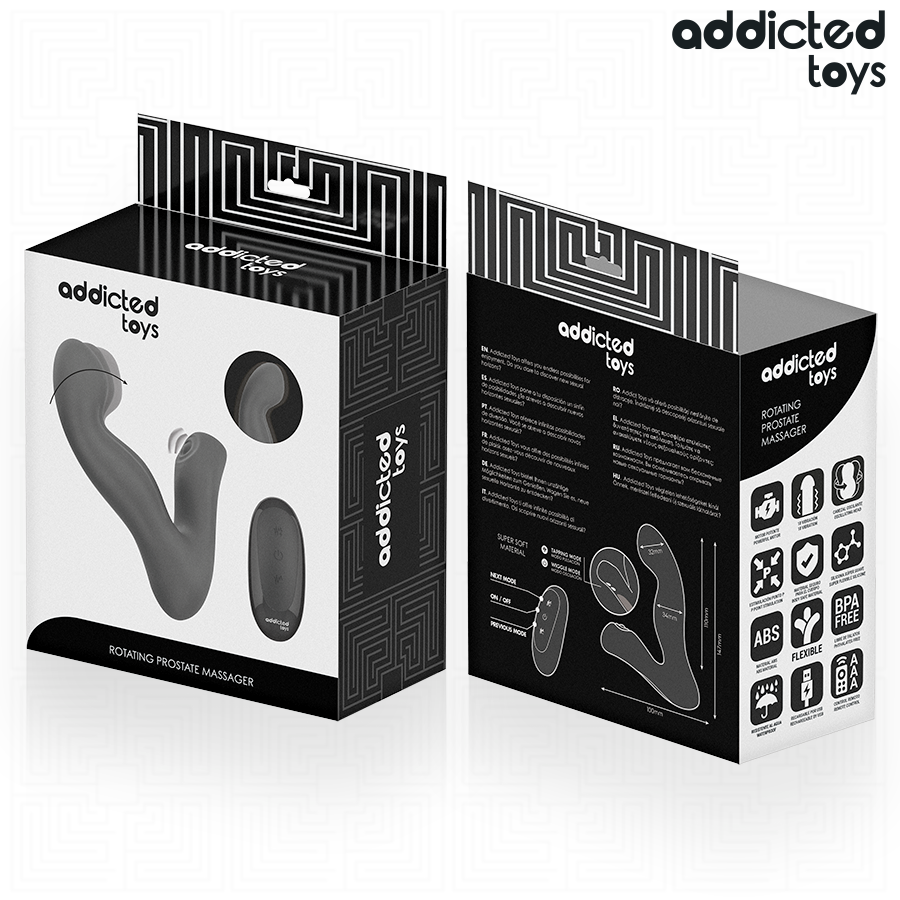 ADDICTED TOYS - MASSAGGIATORE PROSTATICO OSCILLANTE CON TELECOMANDO IN MODALITÀ PULSAZIONE - ADDICTED TOYS | Lingerie Harness Boutique